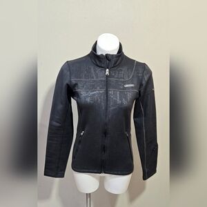 Under Armour Gray Fleece Lined Jacket Full Zip Long Sleeve Sporty Women's Size S